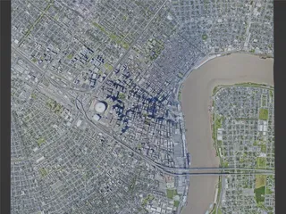New Orleans City, USA (2023) 3D Model preview
