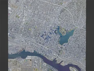 Oakland City, USA (2022) 3D Model preview