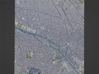 Paris City, France (2023) 3D Model preview