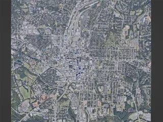 Raleigh City, USA (2023) 3D Model preview