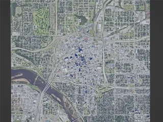 Tulsa City, USA (2023) 3D Model preview