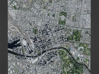 Melbourne City, Australia (2022) 3D Model preview