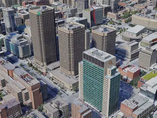 Montreal City, Canada (2022) 3D Model preview
