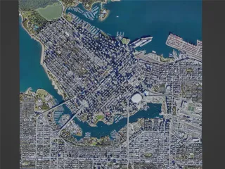 Vancouver City, Canada (2023) 3D Model preview