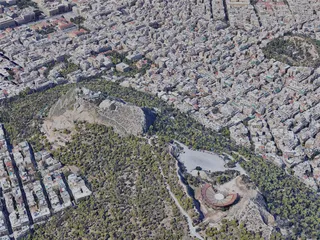 Athens City, Greece (2023) 3D Model preview