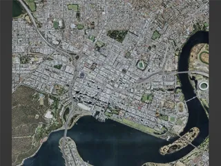 Perth City, Australia (2022) 3D Model preview