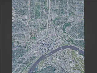 St Paul City, USA (2023) 3D Model preview