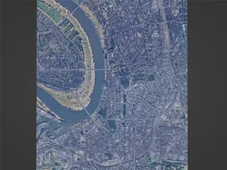 Dusseldorf City, Germany (2023) 3D Model preview