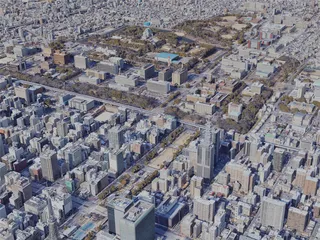 Nagoya City, Japan (2023) 3D Model preview