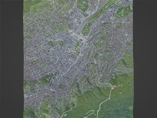 Stuttgart City, Germany (2023) 3D Model preview