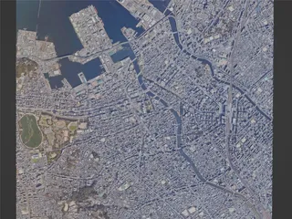 Fukuoka City, Japan (2023) 3D Model preview