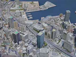 Kobe City, Japan (2022) 3D Model preview