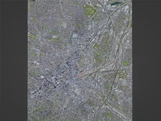 Birmingham City, UK (2023) 3D Model preview