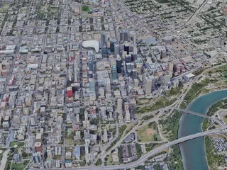 Edmonton City, AB, Canada (2023) 3D Model preview