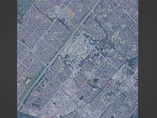 Mississauga City, ON, Canada (2023) 3D Model preview