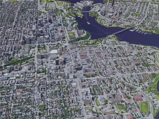 Ottawa City, Canada (2023) 3D Model preview