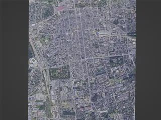 Lodz City, Poland (2023) 3D Model preview