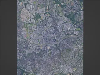 Essen City, Germany (2023) 3D Model preview