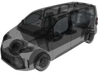 Toyota ProACE Verso Electric (2024) 3D Model preview