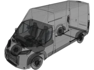Peugeot e-Boxer L3H3 (2024) 3D Model preview