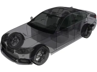 BMW M550i 3D Model preview