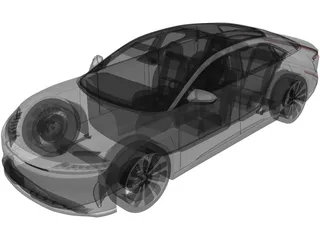 Lucid Air (2021) 3D Model preview