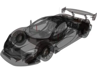 Mclaren P1 GTR Senna (2019) 3D Model preview