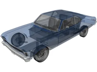 Chevrolet Nova (1969) 3D Model preview