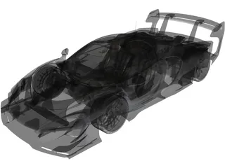 McLaren Senna GTR GP 3D Model preview