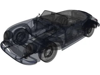 Porsche 356A Speedster (1957) 3D Model preview