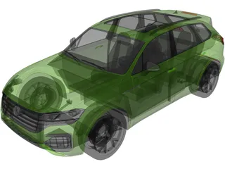 Volkswagen Touareg R (2021) 3D Model preview