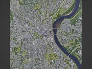 Hartford City, CT, USA (2022) 3D Model preview