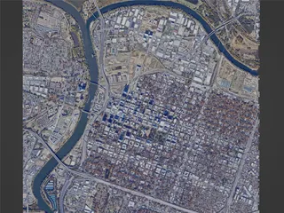 Sacramento City, USA (2024) 3D Model preview