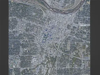 Topeka City, KS, USA (2023) 3D Model preview