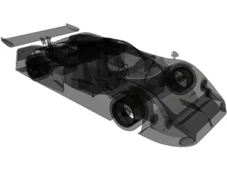 Jaguar XJR-9 (1989) 3D Model preview