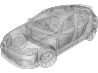 Volkswagen Golf R (2025) 3D Model preview