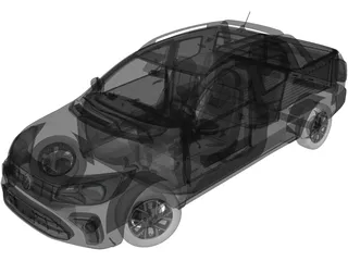 Volkswagen Saveiro 1.6 MSI Extreme (2025) 3D Model preview