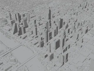 Austin City, TX, USA (2024) 3D Model preview