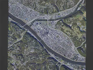 Charleston City, WV, USA (2023) 3D Model preview