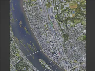Harrisburg City, PA, USA (2022) 3D Model preview
