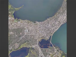 Madison City, WI, USA (2023) 3D Model preview