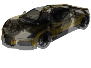 Bugatti W16 Mistral (2024) 3D Model preview