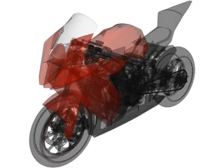 KTM 1190 RC8 R Track 3D Model preview