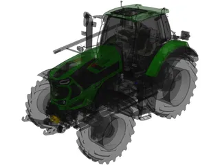 Deutz-Fahr Series 8 TTV 3D Model preview