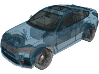 BMW X6M (2014) 3D Model preview