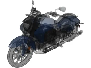Honda Valkyrie GL1800C (2015) 3D Model preview