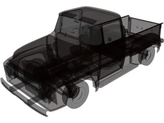 Ford F-100 (1956) 3D Model preview