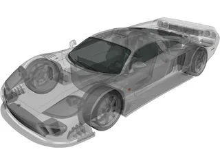 Saleen S7 Twin Turbo (2009) 3D Model preview