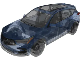 Acura RDX (2019) 3D Model preview