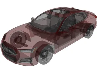 Acura TLX (2021) 3D Model preview